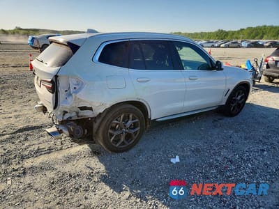 Trzecie zdjęcie samochodu z tyłu: 2023 BMW X3 XDRIVE30I VIN:5UX53DP00P9P74361 - miniatura