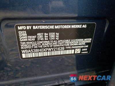 Zdjęcie 13 z 13 samochodu: 2023 BMW 530 I VIN:WBA53BH0XPWY21639 - miniatura