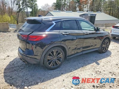 Trzecie zdjęcie samochodu z tyłu: 2022 INFINITI QX50 LUXE VIN:3PCAJ5BBXNF121799 - miniatura