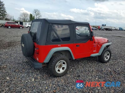 Trzecie zdjęcie samochodu z tyłu: 1998 JEEP WRANGLER / TJ SPORT VIN:1J4FY19S8WP756876 - miniatura
