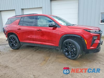 Czwarte zdjęcie samochodu z boku: 2025 CHEVROLET TRAVERSE RS VIN:1GNEVLRS4SJ188104 - miniatura