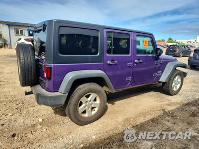 Trzecie zdjęcie samochodu z tyłu: 2018 JEEP WRANGLER UNLIMITED SPORT VIN:1C4HJWDG7JL918161 - miniatura