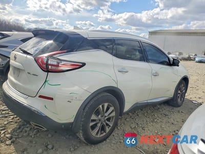 Trzecie zdjęcie samochodu z tyłu: 2017 NISSAN MURANO SL VIN:5N1AZ2MH3HN179831 - miniatura