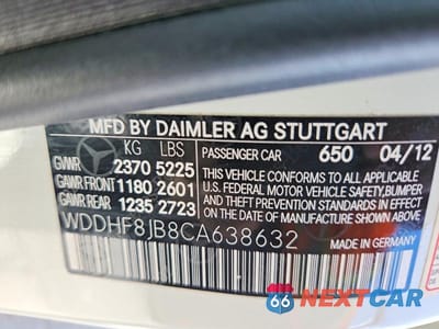 Zdjęcie 13 z 13 samochodu: 2012 MERCEDES-BENZ E 350 4MATIC VIN:WDDHF8JB8CA638632 - miniatura