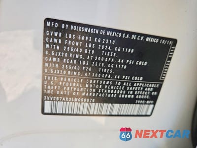 Zdjęcie 13 z 13 samochodu: 2020 VOLKSWAGEN TIGUAN SE VIN:3VV2B7AX3LM056976 - miniatura