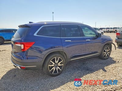 Trzecie zdjęcie samochodu z tyłu: 2022 HONDA PILOT ELITE VIN:5FNYF6H01NB045854 - miniatura