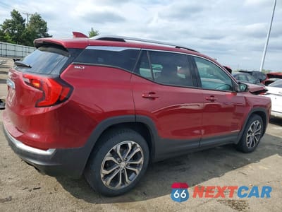 Trzecie zdjęcie samochodu z tyłu: 2018 GMC TERRAIN SLT VIN:3GKALPEX6JL145837 - miniatura