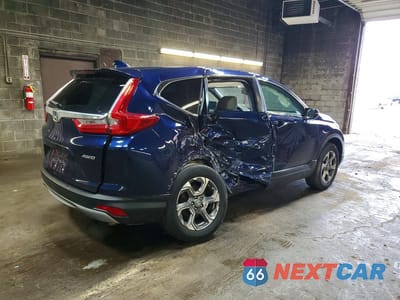Trzecie zdjęcie samochodu z tyłu: 2019 HONDA CR-V EX VIN:2HKRW2H54KH657987 - miniatura