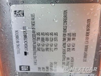 Zdjęcie 14 z 14 samochodu: 2021 CHEVROLET SUBURBAN K1500 LT VIN:1GNSKCKT5MR376343 - miniatura