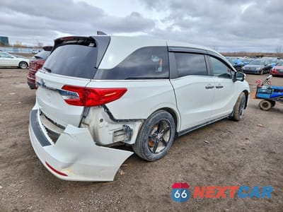 Trzecie zdjęcie samochodu z tyłu: 2020 HONDA ODYSSEY EX VIN:5FNRL6H49LB500754 - miniatura