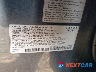 Zdjęcie 13 z 13 samochodu: 2009 AUDI Q7 TDI S-LINE VIN:WA1CM74L49D036725 - miniatura