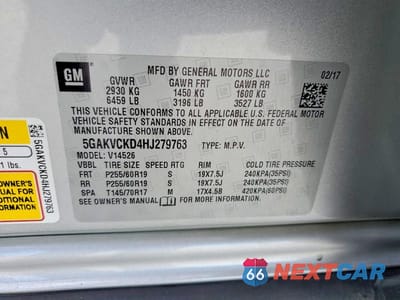 Zdjęcie 13 z 13 samochodu: 2017 BUICK ENCLAVE VIN:5GAKVCKD4HJ279763 - miniatura