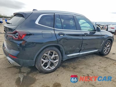 Trzecie zdjęcie samochodu z tyłu: 2022 BMW X3 XDRIVE30I VIN:5UX53DP03N9M88775 - miniatura