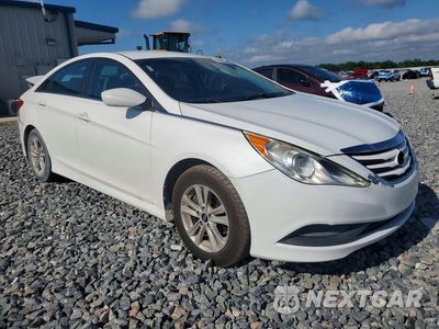 Czwarte zdjęcie samochodu z boku: 2014 HYUNDAI SONATA GLS VIN:5NPEB4AC5EH915629 - miniatura