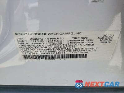 Zdjęcie 13 z 13 samochodu: 2020 ACURA MDX VIN:5J8YD3H36LL014061 - miniatura