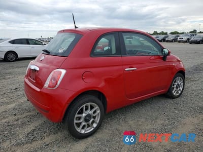 Trzecie zdjęcie samochodu z tyłu: 2012 FIAT 500 POP VIN:3C3CFFAR8CT125271 - miniatura