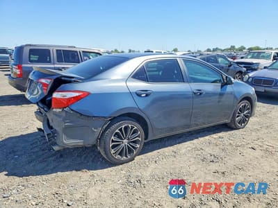 Trzecie zdjęcie samochodu z tyłu: 2015 TOYOTA COROLLA S PLUS VIN:5YFBURHE7FP333294 - miniatura