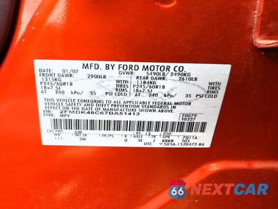 Zdjęcie 13 z 13 samochodu: 2007 FORD EDGE SEL VIN:2FMDK48C67BA51413 - miniatura
