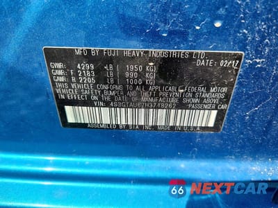 Zdjęcie 12 z 12 samochodu: 2017 SUBARU IMPREZA LIMITED VIN:4S3GTAU67H3718262 - miniatura