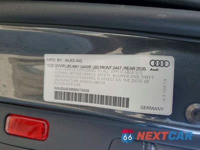 Zdjęcie 12 z 12 samochodu: 2021 AUDI A4 PREMIUM PLUS 45 VIN:WAUEAAF48MA019458 - miniatura