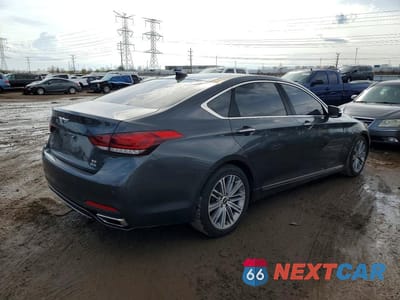 Trzecie zdjęcie samochodu z tyłu: 2018 GENESIS G80 3.8 VIN:KMHGN4JE2JU237306 - miniatura