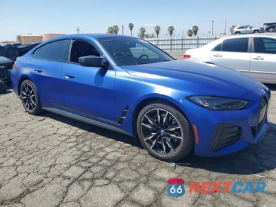 Czwarte zdjęcie samochodu z boku: 2023 BMW I4 M50 VIN:WBY33AW08PFN68844 - miniatura