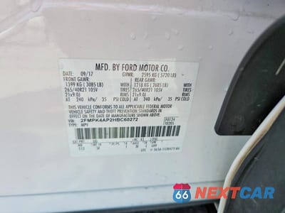 Zdjęcie 13 z 13 samochodu: 2017 FORD EDGE SPORT VIN:2FMPK4AP2HBC60272 - miniatura