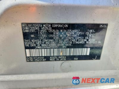 Zdjęcie 13 z 13 samochodu: 2006 TOYOTA RAV4 BASE VIN:JTMBD33V966016595 - miniatura