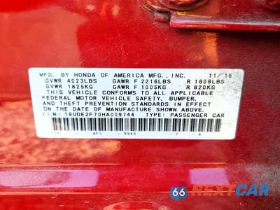 Zdjęcie 12 z 12 samochodu: 2017 ACURA ILX PREMIUM VIN:19UDE2F70HA009744 - miniatura