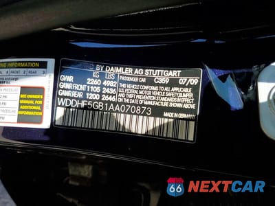 Zdjęcie 12 z 12 samochodu: 2010 MERCEDES-BENZ E 350 VIN:WDDHF5GB1AA070873 - miniatura