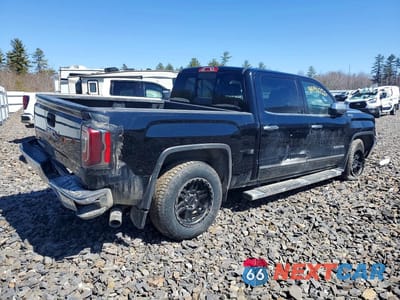 Trzecie zdjęcie samochodu z tyłu: 2018 GMC SIERRA K1500 SLT VIN:3GTU2NEC9JG645982 - miniatura