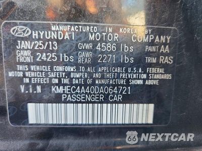 Zdjęcie 12 z 12 samochodu: 2013 HYUNDAI SONATA HYBRID VIN:KMHEC4A40DA064721 - miniatura