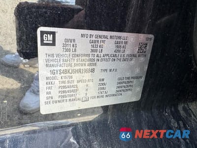 Zdjęcie 10 z 14 samochodu: 2017 CADILLAC ESCALADE LUXURY VIN:1GYS4BKJ6HR196848 - miniatura