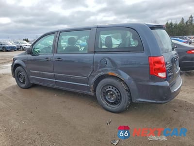Drugie zdjęcie samochodu z przodu: 2014 DODGE GRAND CARAVAN SE VIN:2C4RDGBGXER283051 - miniatura