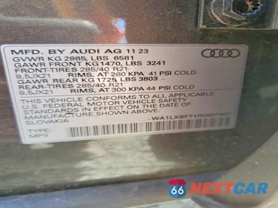 Zdjęcie 14 z 14 samochodu: 2024 AUDI Q7 PREMIUM PLUS VIN:WA1LXBF71RD007807 - miniatura