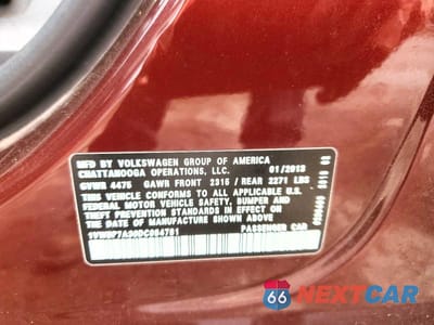 Zdjęcie 12 z 12 samochodu: 2013 VOLKSWAGEN PASSAT SE VIN:1VWBP7A30DC084781 - miniatura