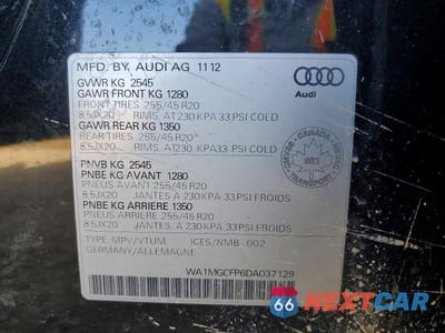 Zdjęcie 12 z 12 samochodu: 2013 AUDI Q5 PREMIUM VIN:WA1MGCFP6DA037129 - miniatura