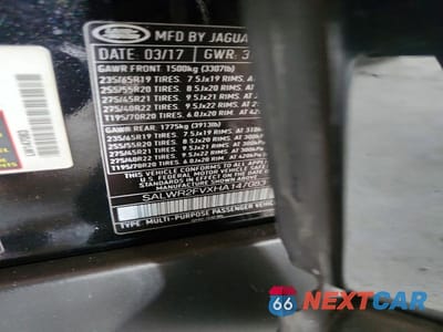 Zdjęcie 13 z 13 samochodu: 2017 LAND ROVER RANGE ROVER SPORT HSE VIN:SALWR2FVXHA147083 - miniatura