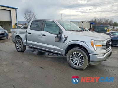 Czwarte zdjęcie samochodu z boku: 2021 FORD F150 SUPERCREW VIN:1FTEW1EP6MFA36021 - miniatura