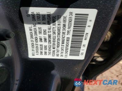 Zdjęcie 12 z 12 samochodu: 2012 HONDA CIVIC LX VIN:2HGFB2F54CH318658 - miniatura