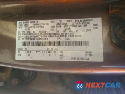 Zdjęcie 12 z 12 samochodu: 2022 FORD F250 SUPER DUTY VIN:1FT7W2B60NED06068 - miniatura
