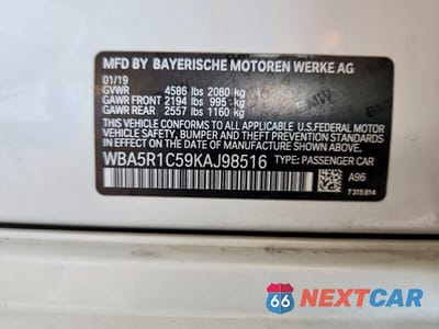 Zdjęcie 12 z 12 samochodu: 2019 BMW 330I VIN:WBA5R1C59KAJ98516 - miniatura