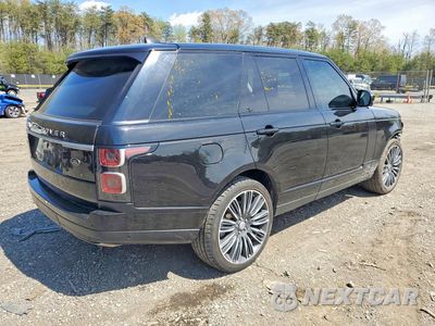 Trzecie zdjęcie samochodu z tyłu: 2018 LAND ROVER RANGE ROVER HSE VIN:SALGS2SV5JA393379 - miniatura
