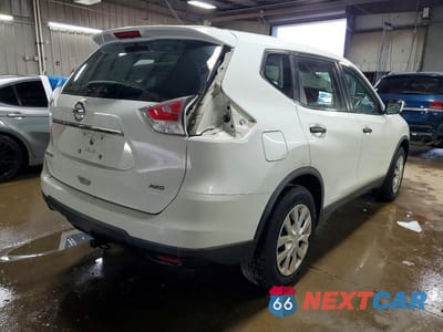 Trzecie zdjęcie samochodu z tyłu: 2016 NISSAN ROGUE S VIN:KNMAT2MV5GP687331 - miniatura