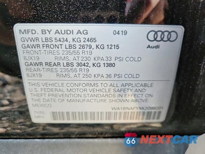 Zdjęcie 13 z 13 samochodu: 2019 AUDI Q5 PREMIUM PLUS VIN:WA1BNAFYXK2099201 - miniatura
