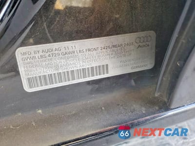 Zdjęcie 12 z 12 samochodu: 2012 AUDI A4 PREMIUM VIN:WAUAFAFL1CN017100 - miniatura