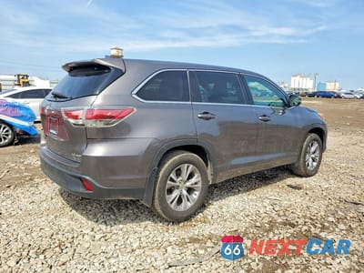 Trzecie zdjęcie samochodu z tyłu: 2015 TOYOTA HIGHLANDER LE PLUS VIN:5TDBKRFH9FS157195 - miniatura