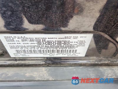 Zdjęcie 13 z 13 samochodu: 2013 MITSUBISHI OUTLANDER SPORT SE VIN:4A4AR4AU0DE015277 - miniatura