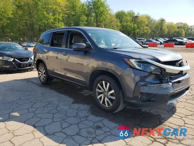 Czwarte zdjęcie samochodu z boku: 2019 HONDA PILOT EX VIN:5FNYF6H34KB017472 - miniatura