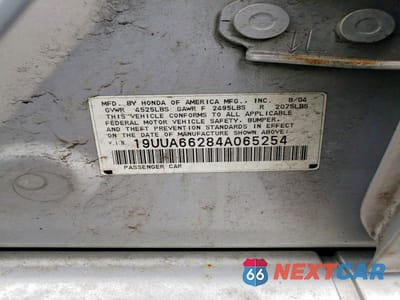 Zdjęcie 12 z 12 samochodu: 2004 ACURA TL VIN:19UUA66284A065254 - miniatura